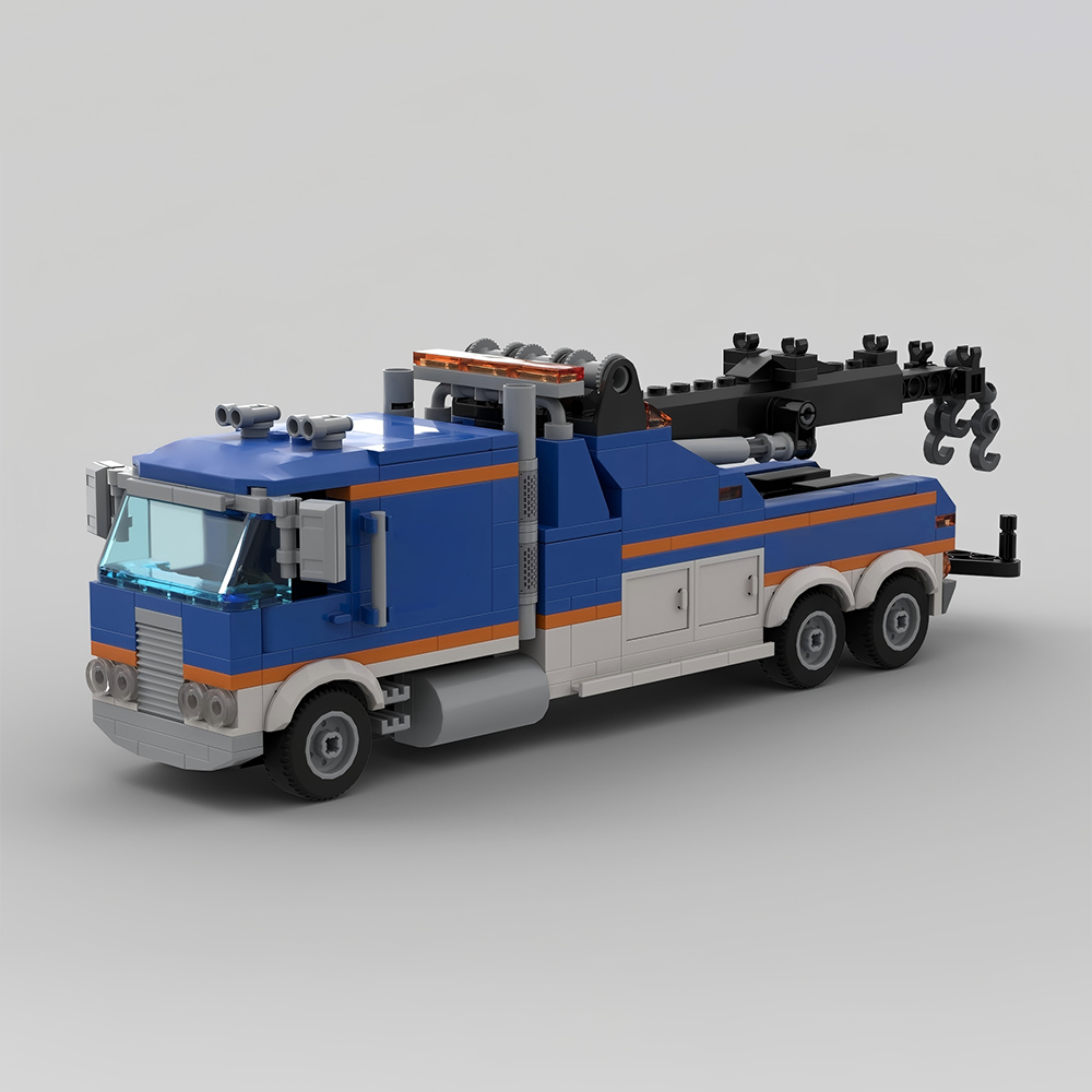 Lego Set Creator - 新しい MOC シティトラフィックキャブフロントトレーラーモデルビルディングブロック DIY モジュラーカー技術アセンブリ子供のおもちゃ男の子ギフトセット
