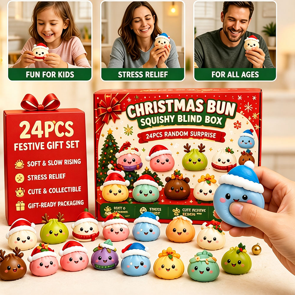Advent Calendar Gift - 24日間のクリスマス・ダンプリング・アドベントカレンダー・ギフトセット。ホリデーのカウントダウンオーナメント、卓上装飾、お祝いのパーティーの記念品として最適。
