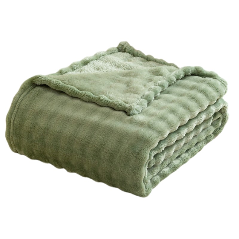 セージグリーンのバブルフリースブランケット、ソファ用、超柔ら - Christmas Throw Blanket のレビューと価格