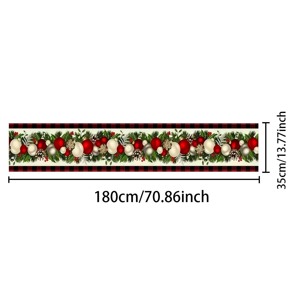 クリスマス テーブルランナー 赤黒バッファローチェック柄 ク - Christmas Table Runner のレビューと価格