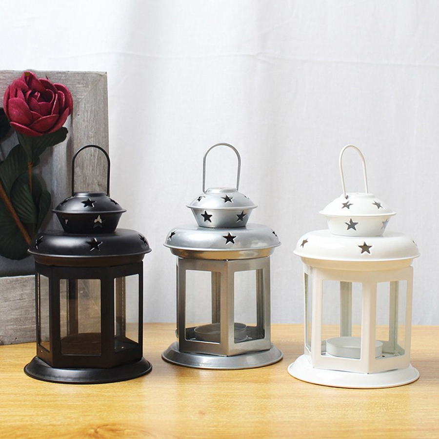 ハンギングキャンドルランプオーナメントガラスランタンメタルフ - Holiday Candle Set のレビューと価格