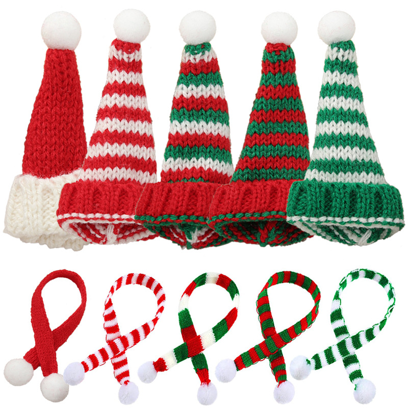 素敵な人形スカーフ帽子ミニクリスマスキャップニットスカーフ手 - Santa Hat Plush のレビューと価格