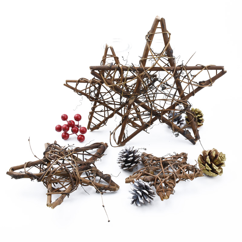 10/15/20 センチメートル造花壁籐スターフレーム花輪ク - Christmas Wreath Fake のレビューと価格