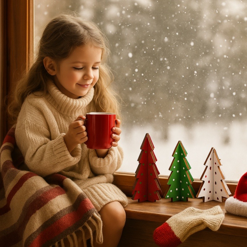 3個のクリスマスデコレーション、格子縞の木製卓上ツリー、高さ - Christmas Throw Blanket のレビューと価格