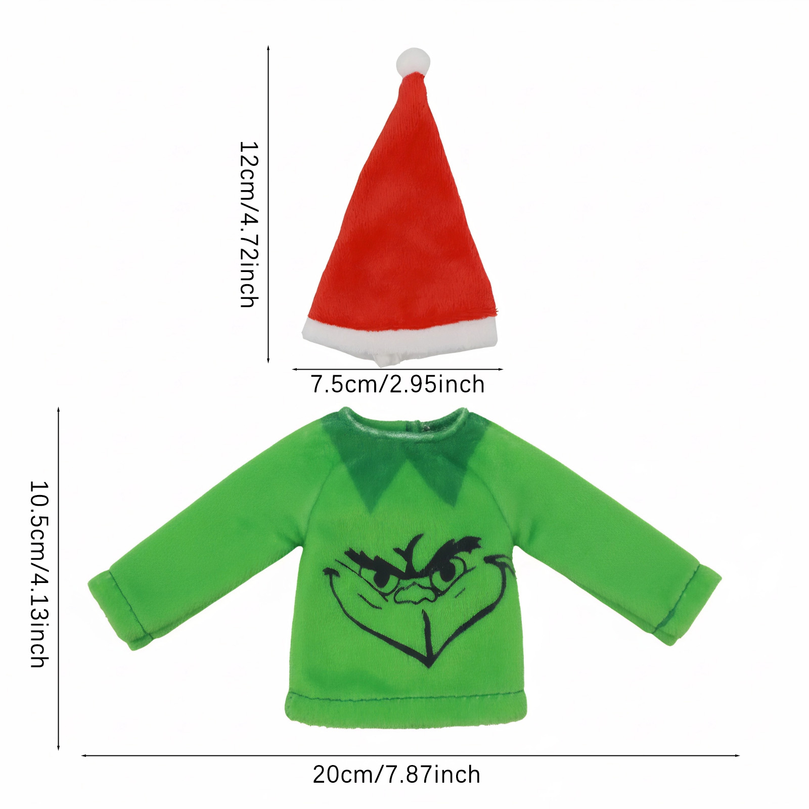30cmの人形に適しています、クリスマス人形の服のアクセサリ - Santa Hat Plush のレビューと価格
