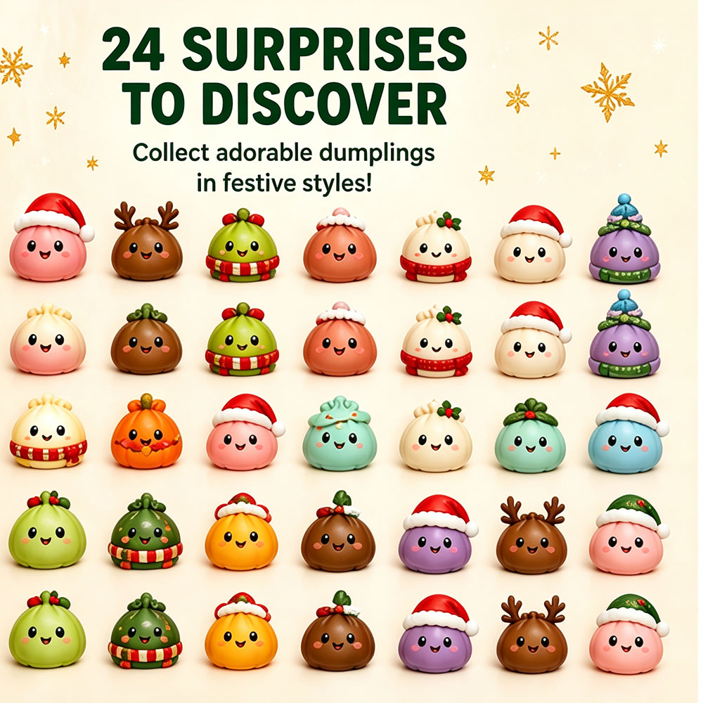 24日間のクリスマス・ダンプリング・アドベントカレンダー・ギ - Advent Calendar Gift のレビューと価格